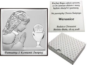 Obrazek Komunia dziewczynka v31 8x8 cm