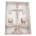 Komplet Kolędowy drewniany 20 cm - jasny