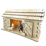 Szopka Bożonarodzeniowa z podświetleniem 26cm