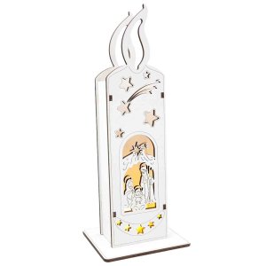 Świeczka szopka bożonarodzeniowa - LED