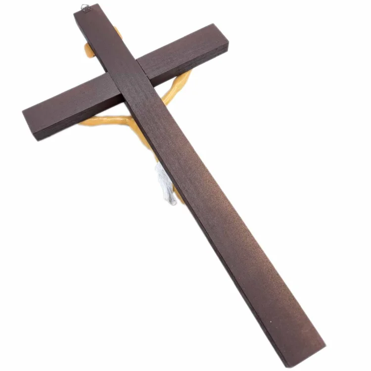 Krzyż wiszący - żywiczna pasyjka - 38 cm
