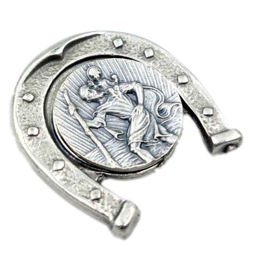 św. Krzysztof - przylepiec w kształcie podkowy