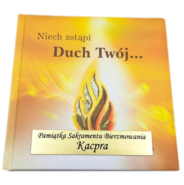 Pamiątka Bierzmowania z grawerem - książeczka