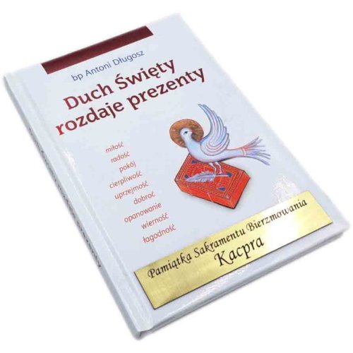 Pamiątka Bierzmowania z grawerem - bp Długosz