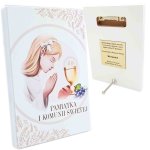 Obrazek na I Komunię dla dziewczynki - lakierowany - grawer