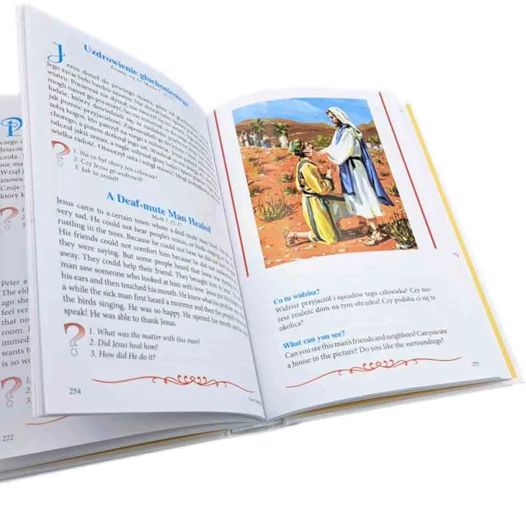 Biblia polsko angielska dla dzieci + grawer