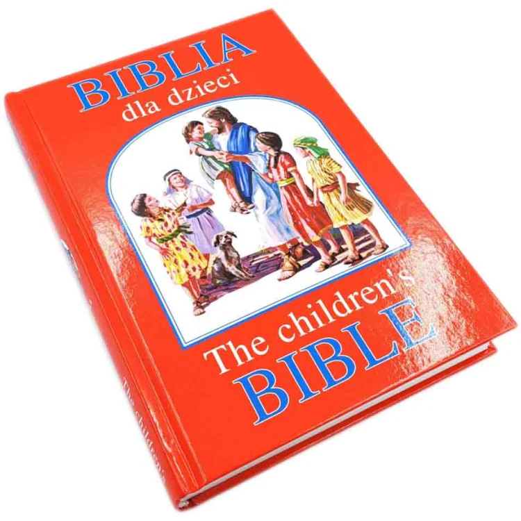 Biblia polsko angielska dla dzieci + grawer