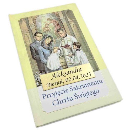 Przyjęcie Sakramentu Chrztu Św. - pamiątka z grawerem