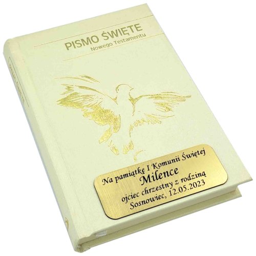 Pismo Święte Nowy Testament - grawer