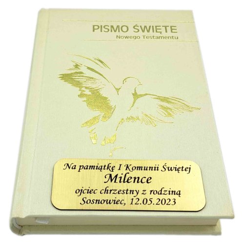 Pismo Święte Nowy Testament - grawer