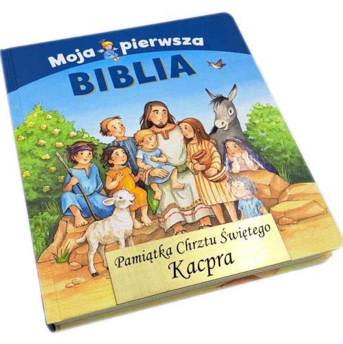 Moja pierwsza biblia - pamiątka Chrztu z grawerem