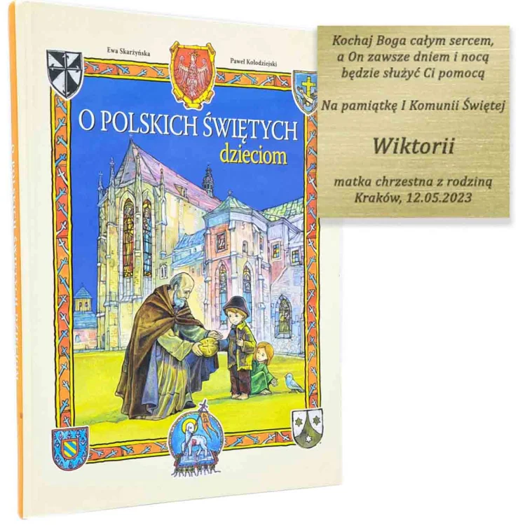 Album o Polskich Świętych dla dzieci + grawer