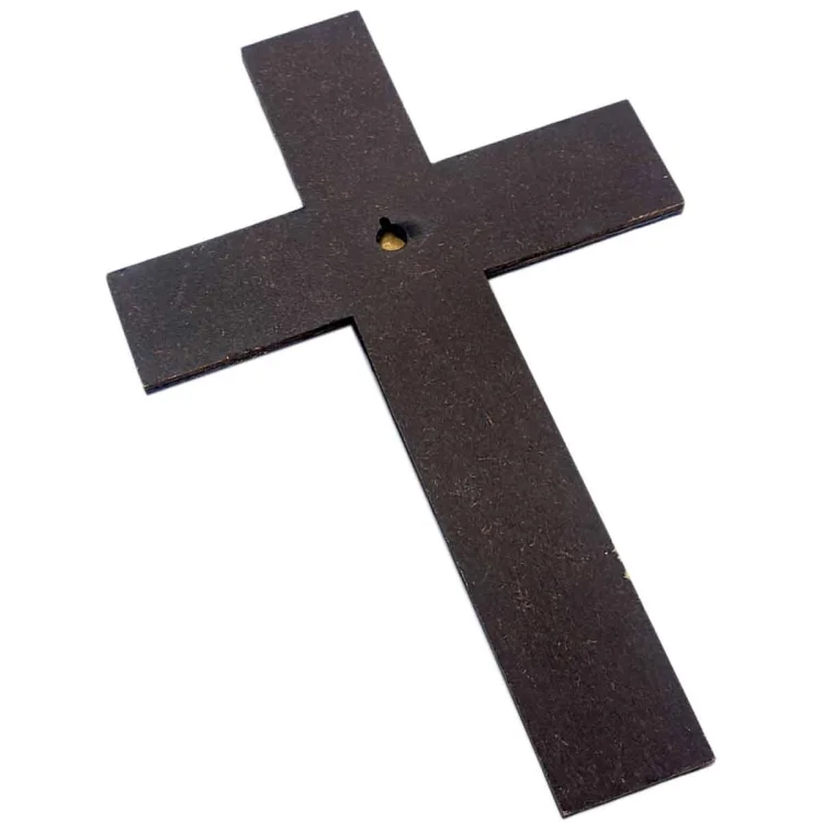 Krzyż wiszący z bursztynem 20 cm