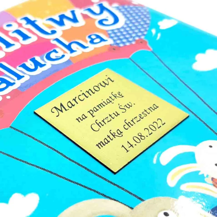 Modlitwy malucha - książka z grawerem