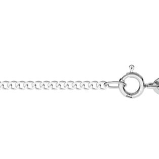 Łańcuszek srebrny - pancerka - 45cm - 1,3mm