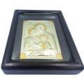 Święta Rodzina - ikona srebrzono-złocona 24cm