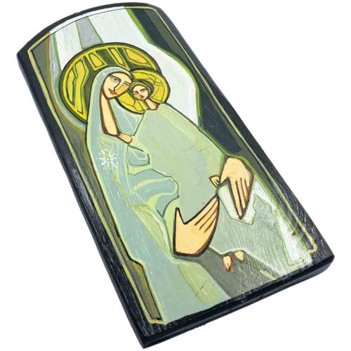 Madonna z Dzieciątkiem - ikona malowana 21cm
