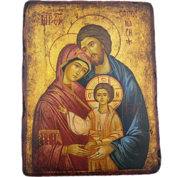 Ikona pisana Św. Rodzina 18x14 cm