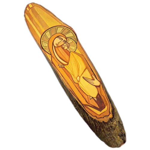 Matka Boska z Dzieciątkiem - ikona malowana 40cm