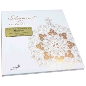 Pamiątka I Komunii - Sakrament Miłości - grawer
