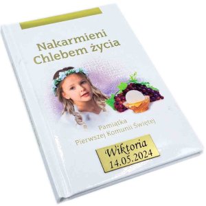 Nakarmieni chlebem życia - grawer - pamiątka dla dziewczynki