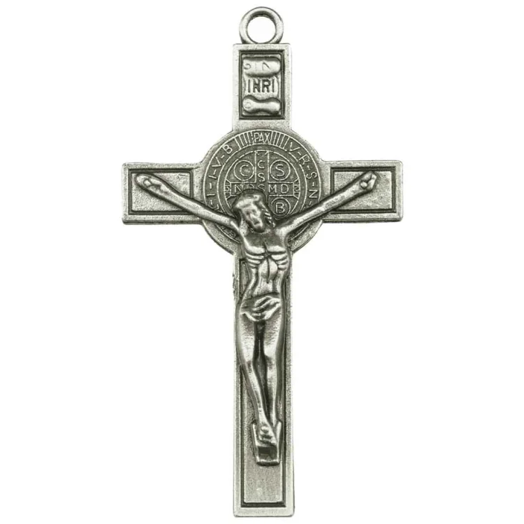 Krzyżyk Świętego Benedykta - metalowy 7cm