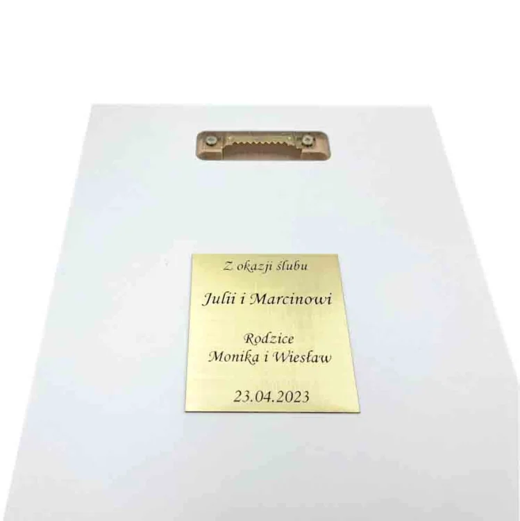Święta Rodzina - obraz z grawerem - czarno-biały