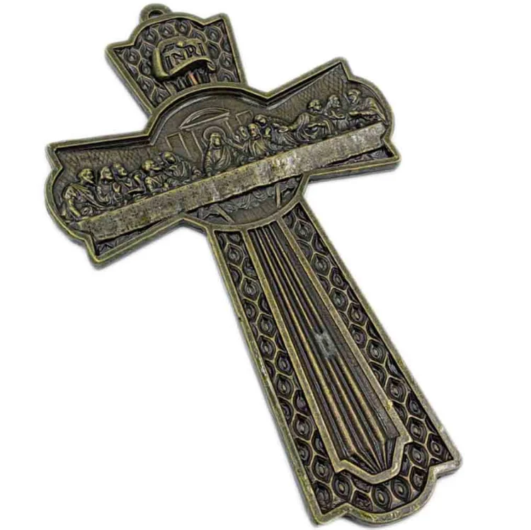 Krzyż do zawieszenia - Ostatnia Wieczerza - 15cm