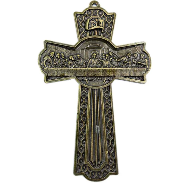Krzyż do zawieszenia - Ostatnia Wieczerza - 15cm
