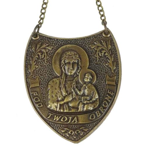 Ryngraf metalowy - 7 cm - Matka Boska Częstochowska
