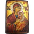 Ikona pisana MB Nieustającej Pomocy 14 x 10 cm