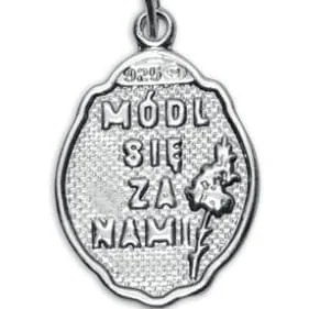 Medalik srebrny - Święty Józef - Módl się za nami