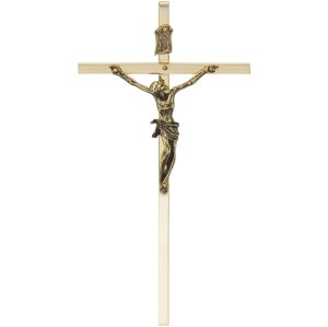 Krzyż mosiądzowany 15 cm - do zawieszenia