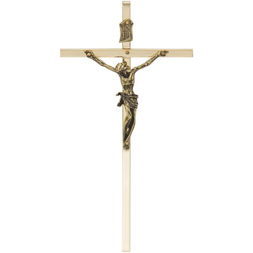 Krzyż mosiądzowany 15 cm - do zawieszenia