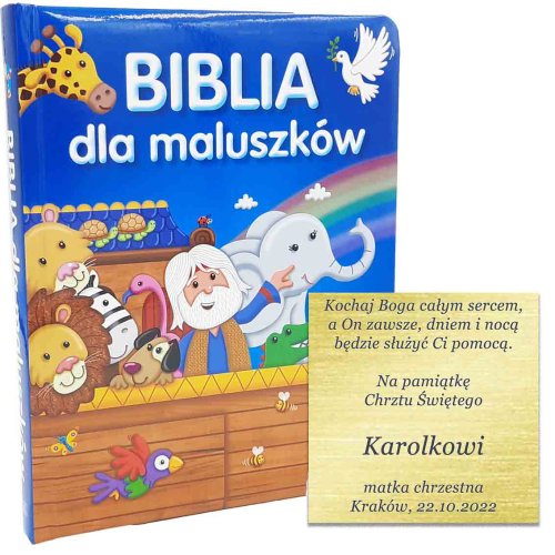 Biblia dla maluszków + grawer