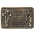Święty Krzysztof do samochodu - blaszka złota - 5,5cm