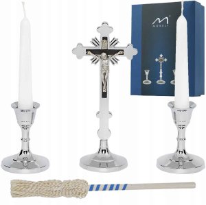 Zestaw kolędowy chromowany 18 cm - tradycyjny