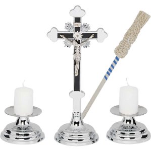 Tradycyjny Komplet Kolędowy 28cm chromowany