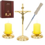 Zestaw kolędowy - mosiądzowany - 20 cm