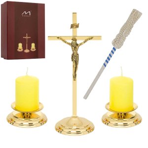 Zestaw kolędowy - mosiądzowany - 20 cm