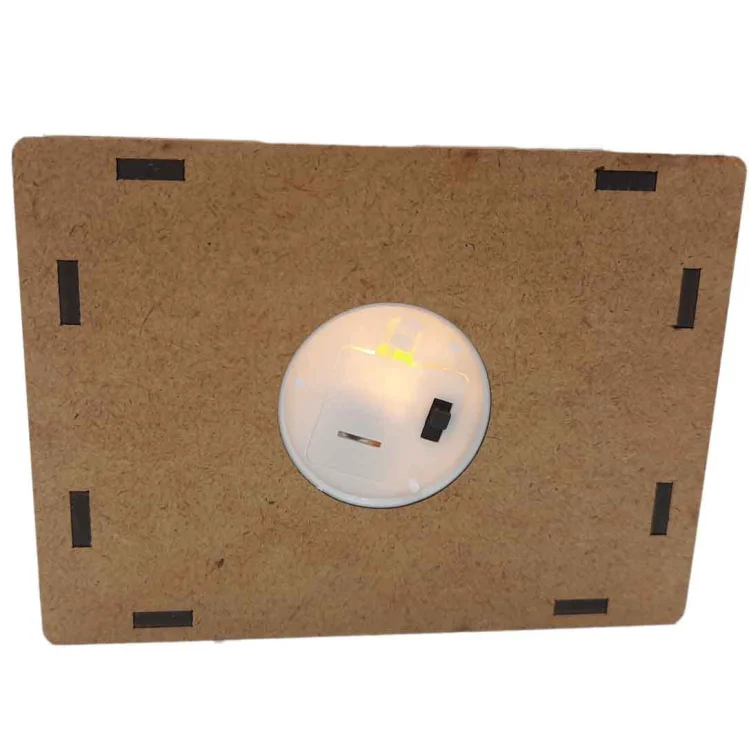 Lampion roratni - LED - brązowy