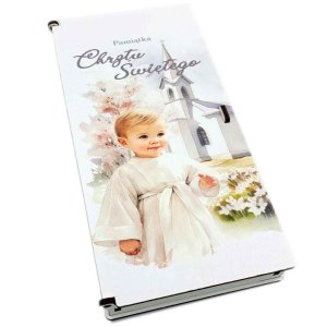Pudełko na pieniądze - Chrzest Święty chłopca - grawer