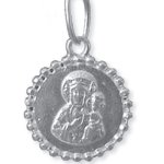 Medalik srebrny z Matką Boską Częstochowską - m242