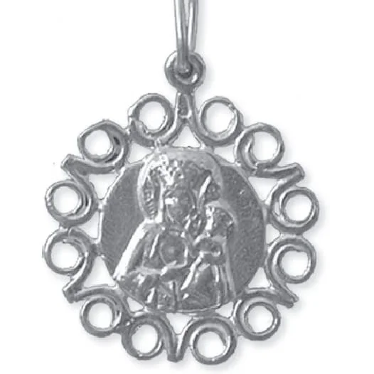 Medalik Matka Boska Częstochowska - srebro 925 - m226