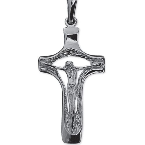 Krzyżyk srebrny do łańcuszka - stylowy - k109