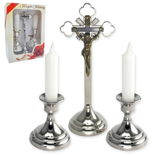 Zestaw kolędowy tradycyjny 22cm - srebrny