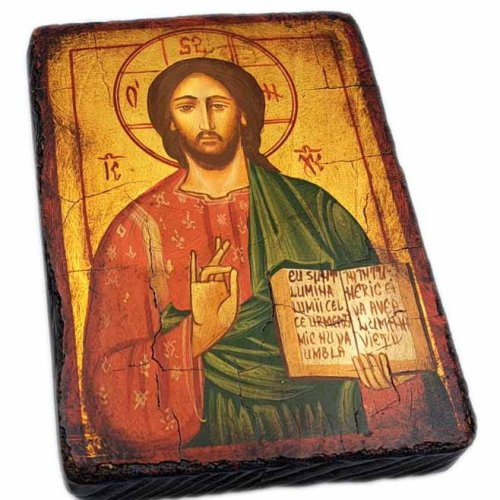 Ikona pisana Jezus Pantokrator 10 cm x 14 cm