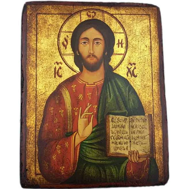 Ikona pisana Jezus Pantokrator 18 x 14 cm