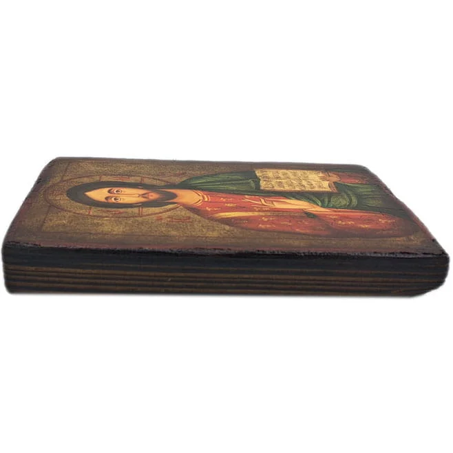 Ikona pisana Jezus Pantokrator 18 x 14 cm - bok