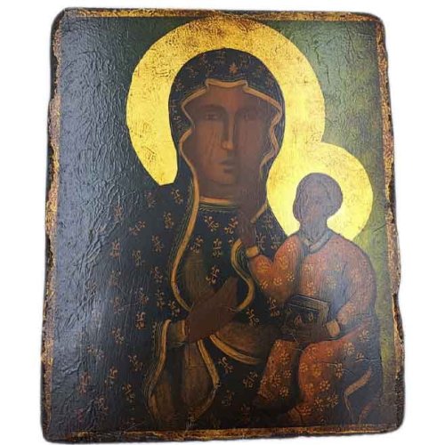 Ikona pisana MB Częstochowska 22 x 18 cm